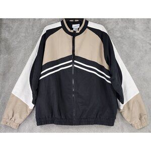 Irvine Park Jacket Mens Large Multicolor Zip Long Sleeve Vintage Windbreaker